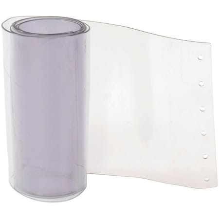 Global Industrial Replacement 12in x 8ft Standard Clear Strip for Strip Curtain Doors 786CP3